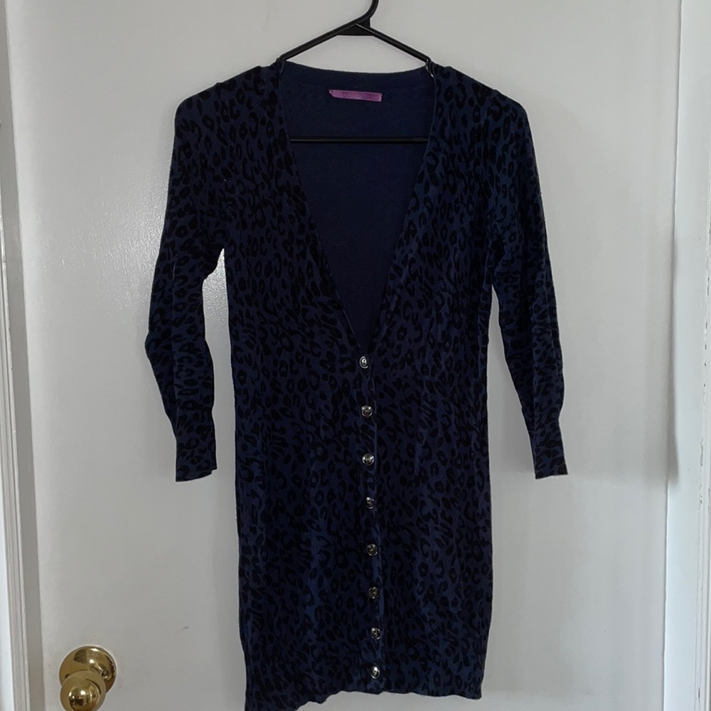 Animal print cardigan